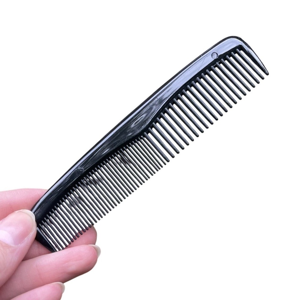 Vintage Ace 5" Hair Comb Plastic Black Pocket Purse Comb Unbreakable USA used